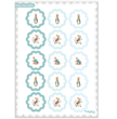Stickers plancha Peter Rabbit celeste 15s 1u